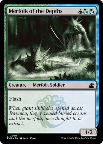 {C} Merfolk of the Depths [Ravnica Remastered][RVR 200]