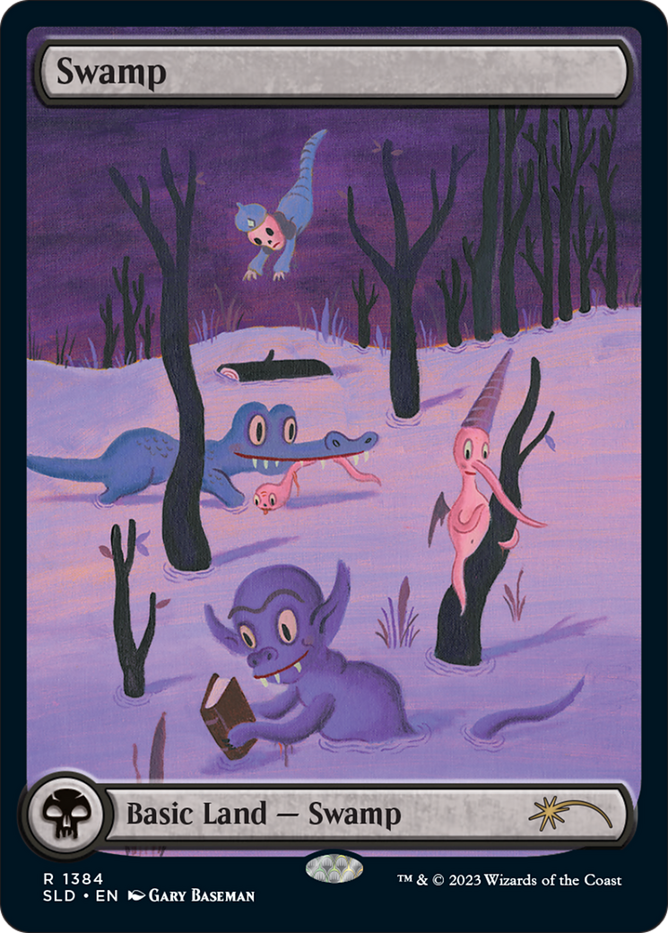 {B} Swamp (1384) [Secret Lair Drop Series][SLD 1384]