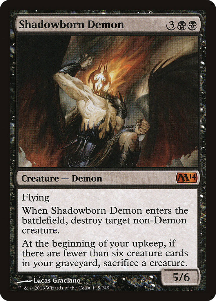 {R} Shadowborn Demon [Magic 2014][M14 115] - Misty Mountain Games