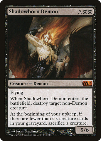 {R} Shadowborn Demon [Magic 2014][M14 115]
