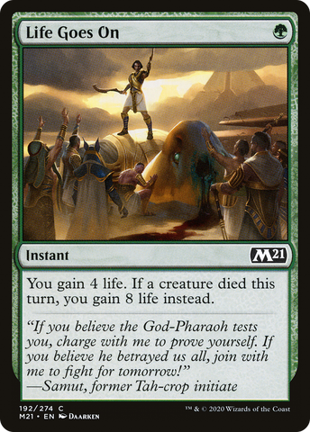 {C} Life Goes On [Core Set 2021][M21 192]