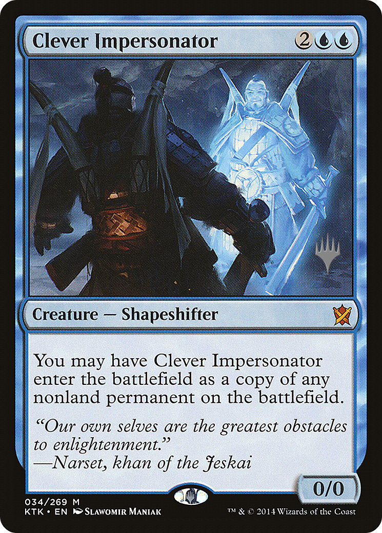 {R} Clever Impersonator (Promo Pack) [Khans of Tarkir Promos][PP KTK 034]