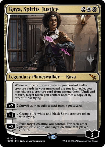 {R} Kaya, Spirits' Justice (Promo Pack) [Murders at Karlov Manor Promos][PP MKM 211]