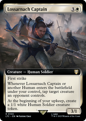 {R} Lossarnach Captain (Extended Art) [The Lord of the Rings: Tales of Middle-Earth Commander][LTC 100]