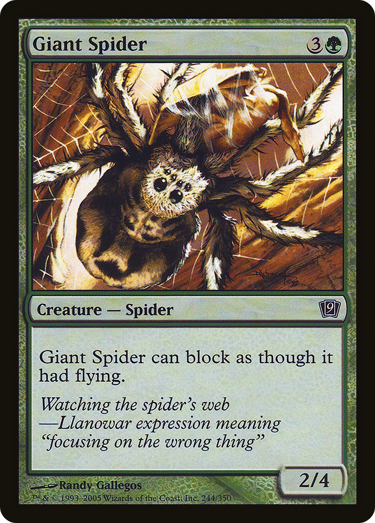 {C} Giant Spider [Ninth Edition][9ED 244]