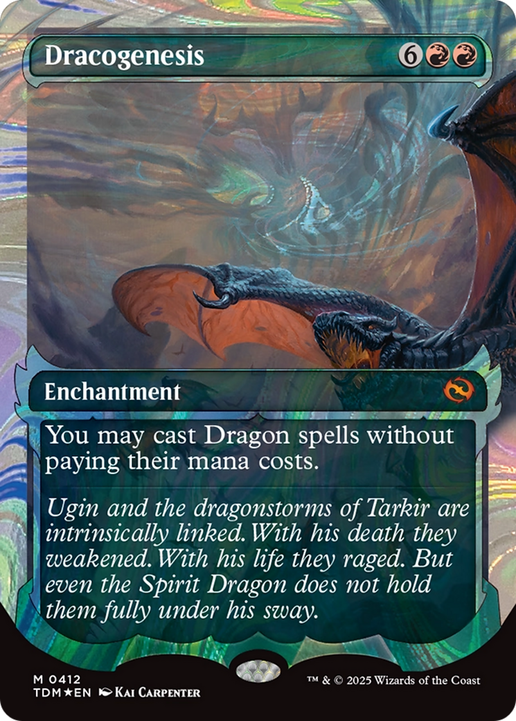 {@R} Dracogenesis (0412) (Showcase Halo Foil) (Japanese) [Tarkir: Dragonstorm][TDM 412]