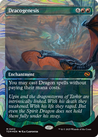 {@R} Dracogenesis (0412) (Showcase) (Halo Foil) [Tarkir: Dragonstorm][TDM 412]