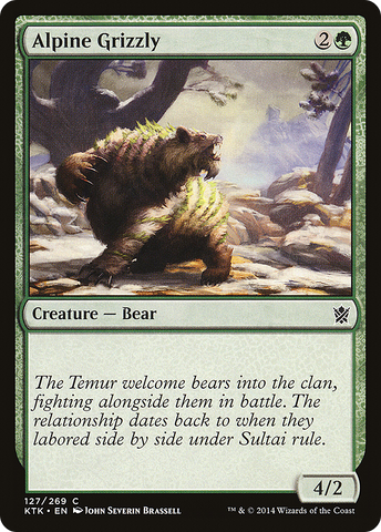 {C} Alpine Grizzly [Khans of Tarkir][KTK 127]