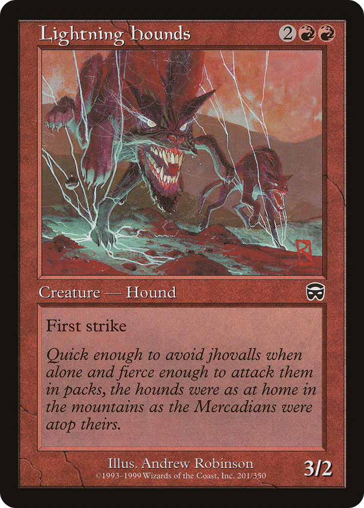 {C} Lightning Hounds [Mercadian Masques][MMQ 201]