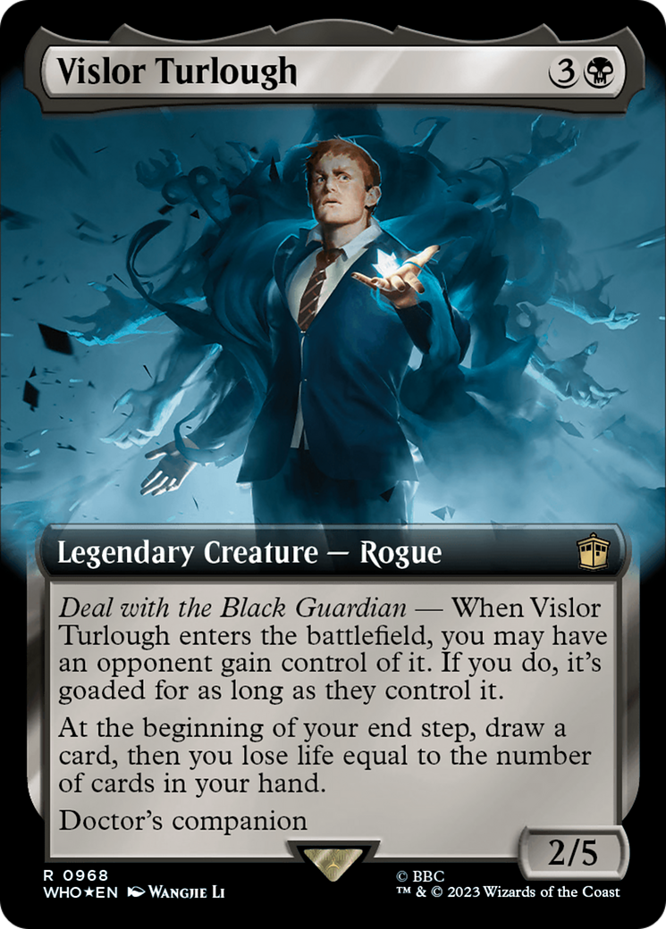 {R} Vislor Turlough (Extended Art) (Surge Foil) [Doctor Who][WHO 968]