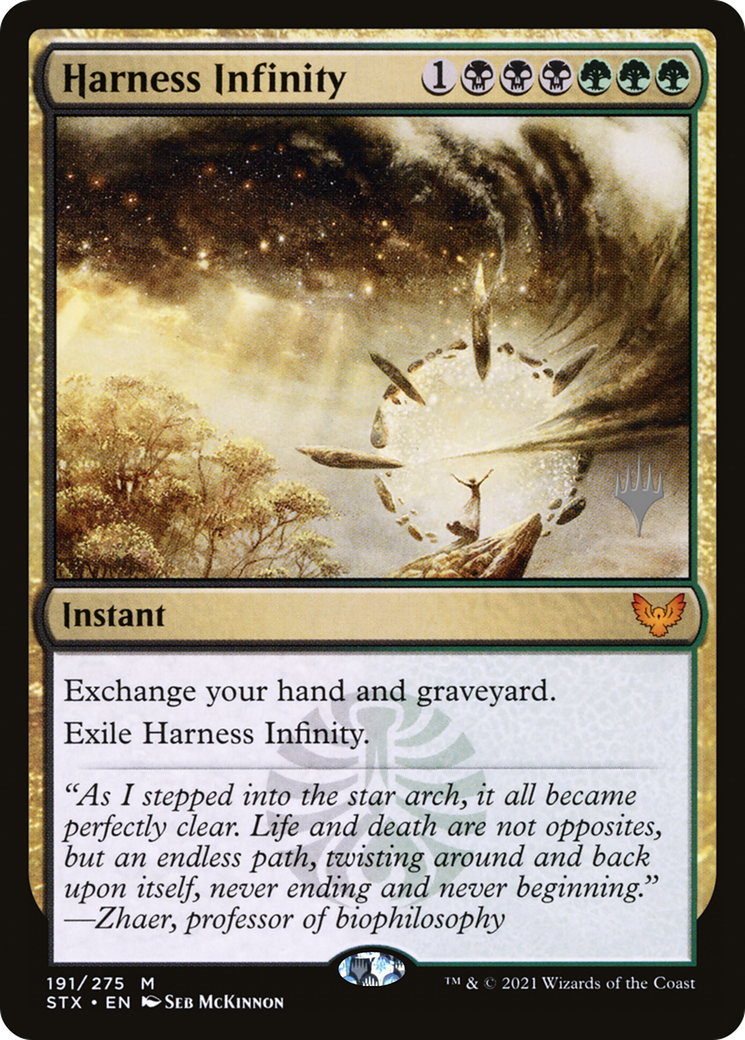 {R} Harness Infinity (Promo Pack) [Strixhaven: School of Mages Promos][PP STX 191]