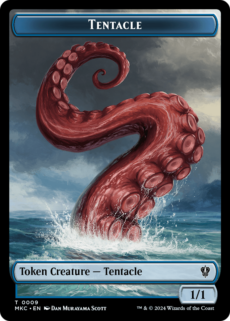 {T} Tentacle // Koma's Coil Double-Sided Token [Murders at Karlov Manor Commander Tokens][TMKC 9//7]