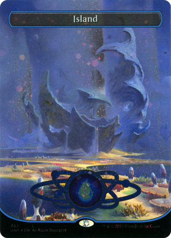 {B}[UNF 236] Island (Planetary Space-ic Land) (Galaxy Foil) (236) [Unfinity]