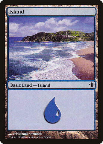 {B}[C13 343] Island (343) [Commander 2013]