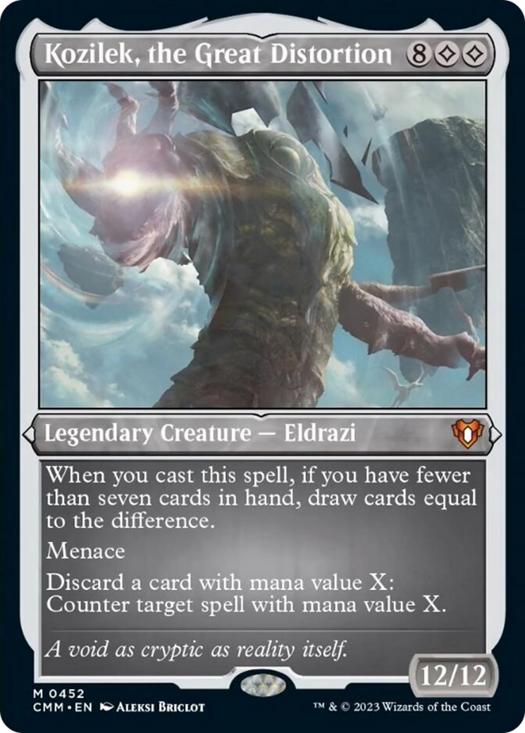 {R} Kozilek, the Great Distortion (Foil Etched) [Commander Masters][CMM 452]