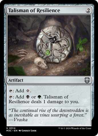 {C} Talisman of Resilience (Ripple Foil) [Modern Horizons 3 Commander][RPF M3C 314]