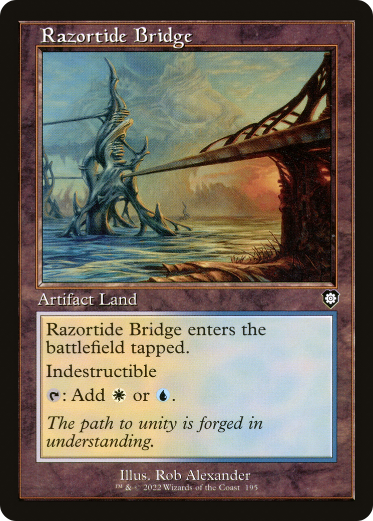 {C} Razortide Bridge (Retro) [The Brothers' War Commander][BRC 195]