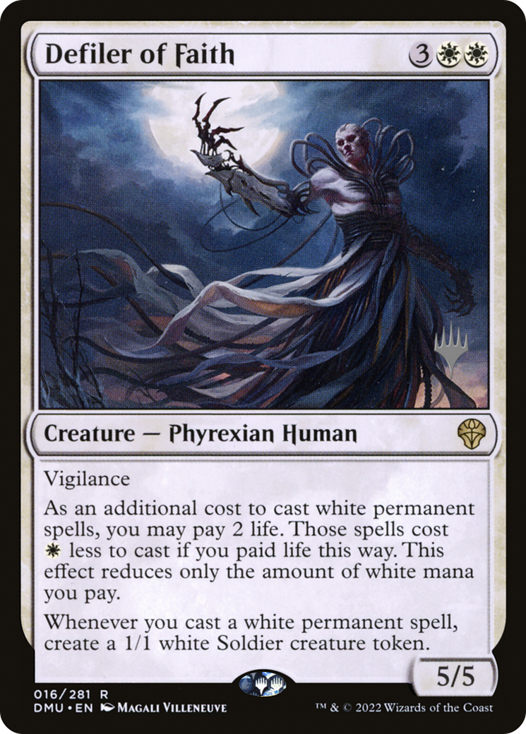{R} Defiler of Faith (Promo Pack) [Dominaria United Promos][PP DMU 016]