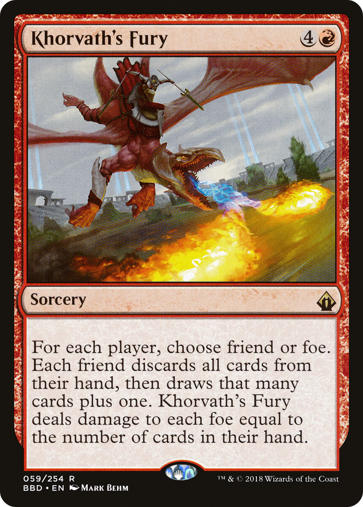 {R} Khorvath's Fury [Battlebond][BBD 059] - Misty Mountain Games