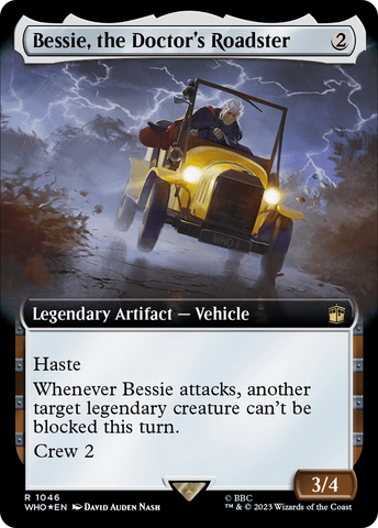{R} Bessie, the Doctor's Roadster (Extended Art) (Surge Foil) [Doctor Who][WHO 1046]