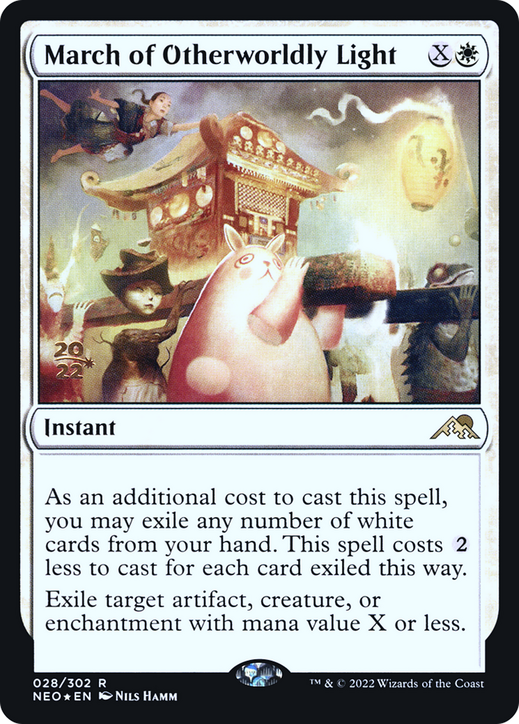 {R} March of Otherworldly Light [Kamigawa: Neon Dynasty Prerelease Promos][PR NEO 028]