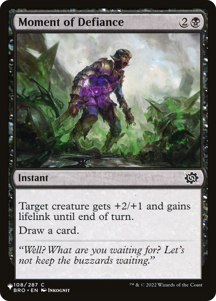 Moment of Defiance [LIST 108/012]