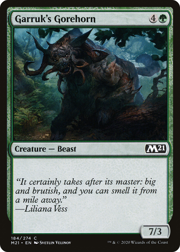 {C} Garruk's Gorehorn [Core Set 2021][M21 184]
