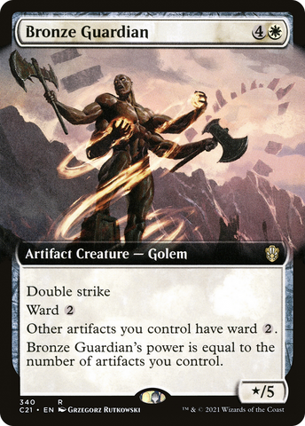 {R} Bronze Guardian (Extended Art) [Commander 2021][C21 340]