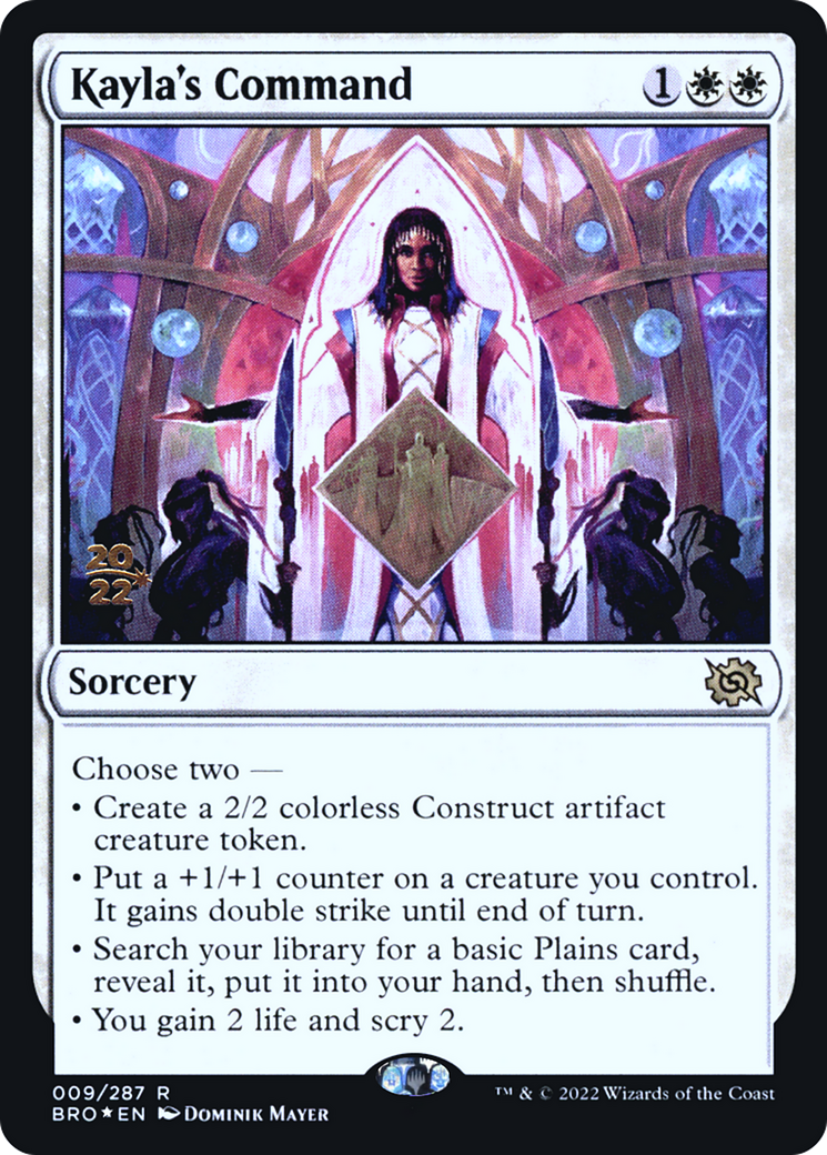 {R} Kayla's Command [The Brothers' War: Prerelease Promos][PR BRO 009]