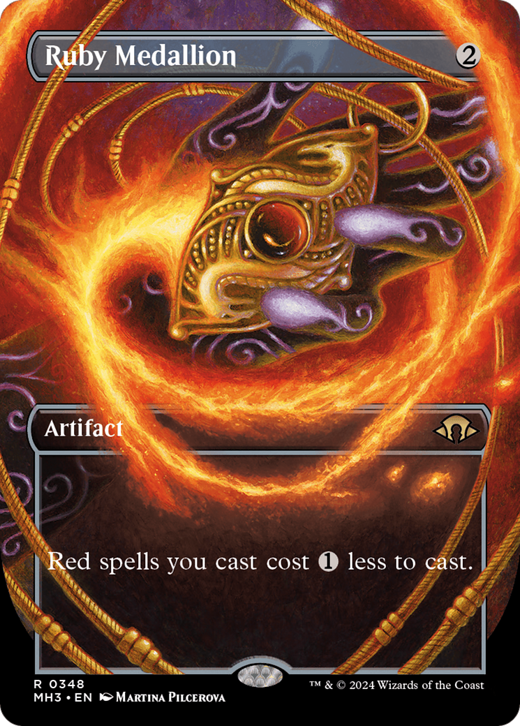 {R} Ruby Medallion (Borderless) [Modern Horizons 3][MH3 348]