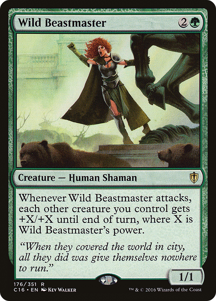 {R} Wild Beastmaster [Commander 2016][C16 176] - Misty Mountain Games
