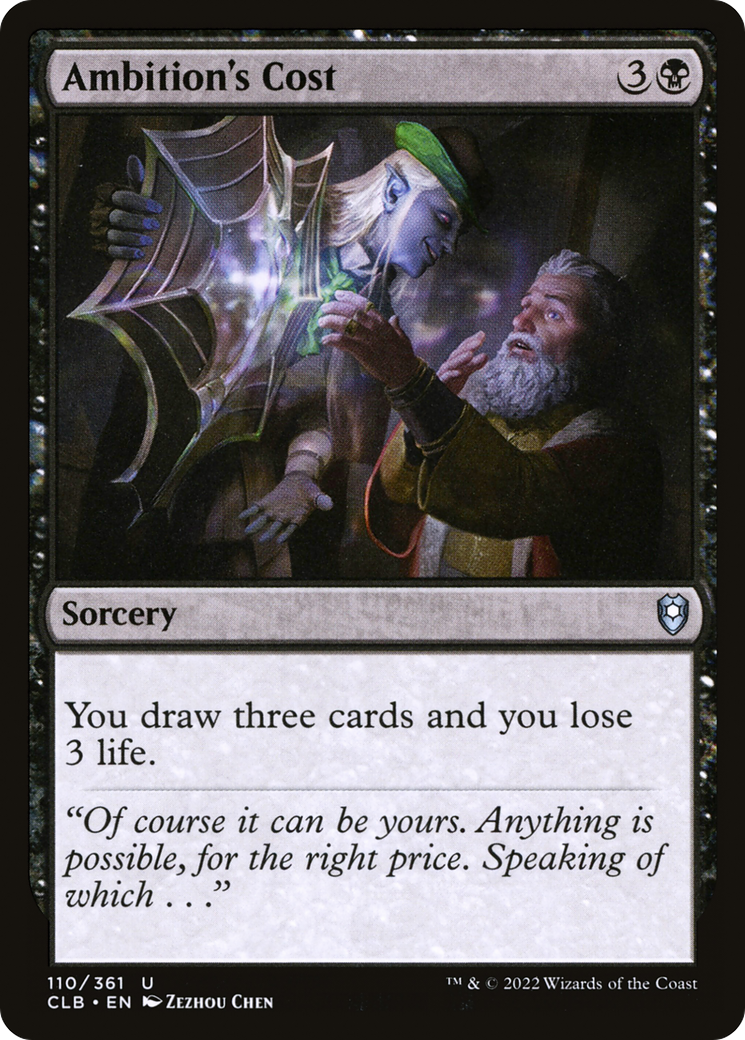 {C} Ambition's Cost [Commander Legends: Battle for Baldur's Gate][CLB 110]