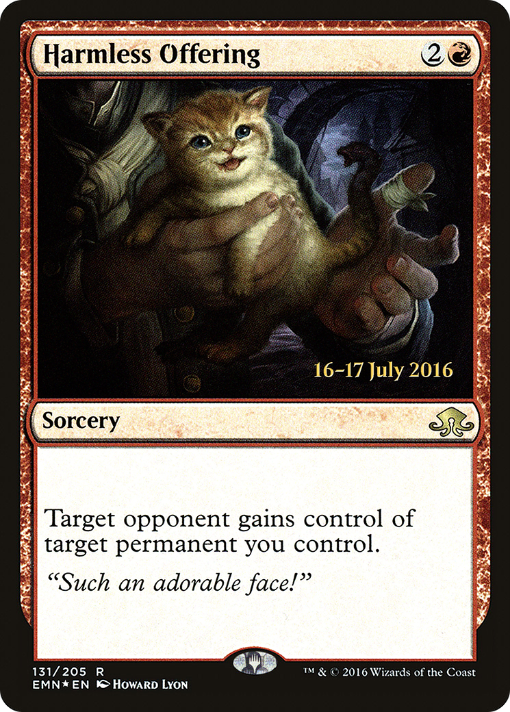 {R} Harmless Offering [Eldritch Moon Prerelease Promos][PR EMN 131]