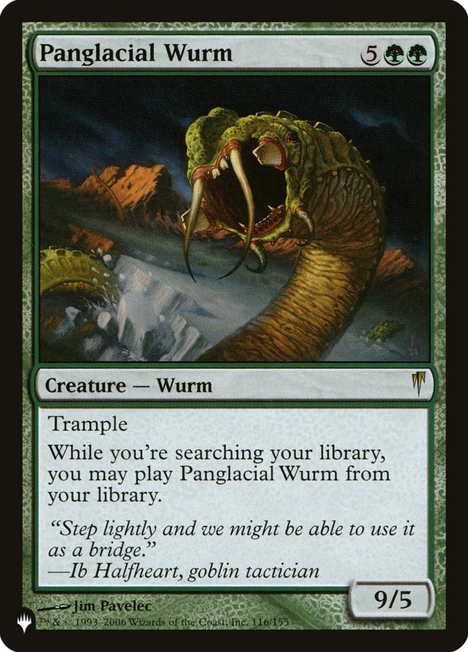 {R} Panglacial Wurm [The List][LS CSP 116]