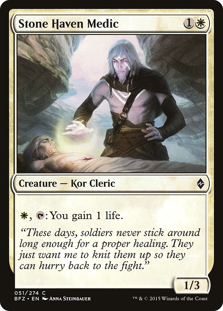 {C} Stone Haven Medic [Battle for Zendikar][BFZ 051]