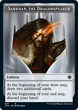 {C} Sarkhan, the Dragonspeaker // Sarkhan, the Dragonspeaker Double-Sided Token [Starter Commander Decks][SCD 000]
