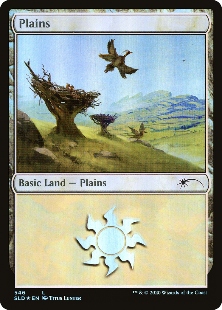 {B}[SLD 546] Plains (Feathered Friends) (546) [Secret Lair Drop Promos]