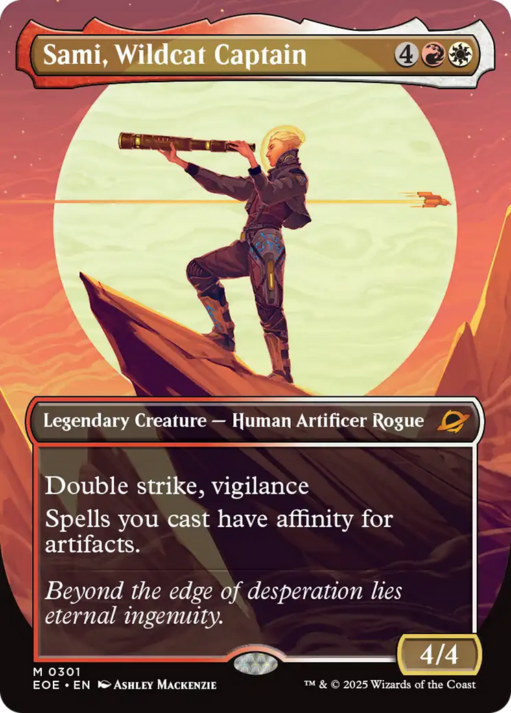 {@@ EOE R} Sami, Wildcat Captain (Borderless) [Edge of Eternities][EOE 301]