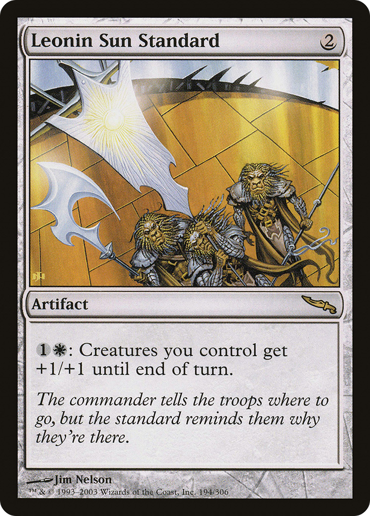 {R} Leonin Sun Standard [Mirrodin][MRD 194] - Misty Mountain Games