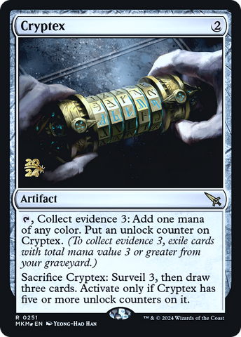 {R} Cryptex [Murders at Karlov Manor Prerelease Promos][PR MKM 251]
