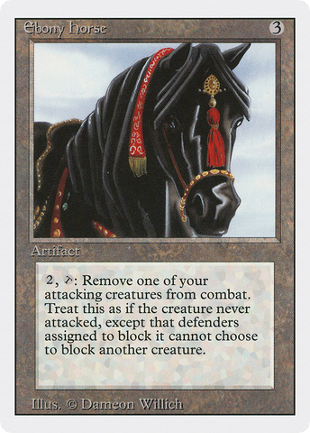 {R} Ebony Horse [Revised Edition][3ED 247]