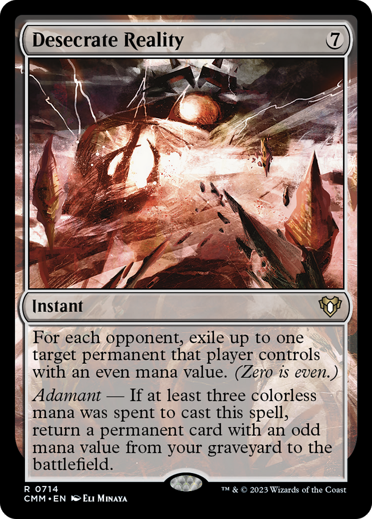 {R} Desecrate Reality [Commander Masters][CMM 714]