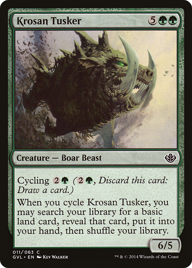 {C} Krosan Tusker (Garruk vs. Liliana) [Duel Decks Anthology][GVL 011]