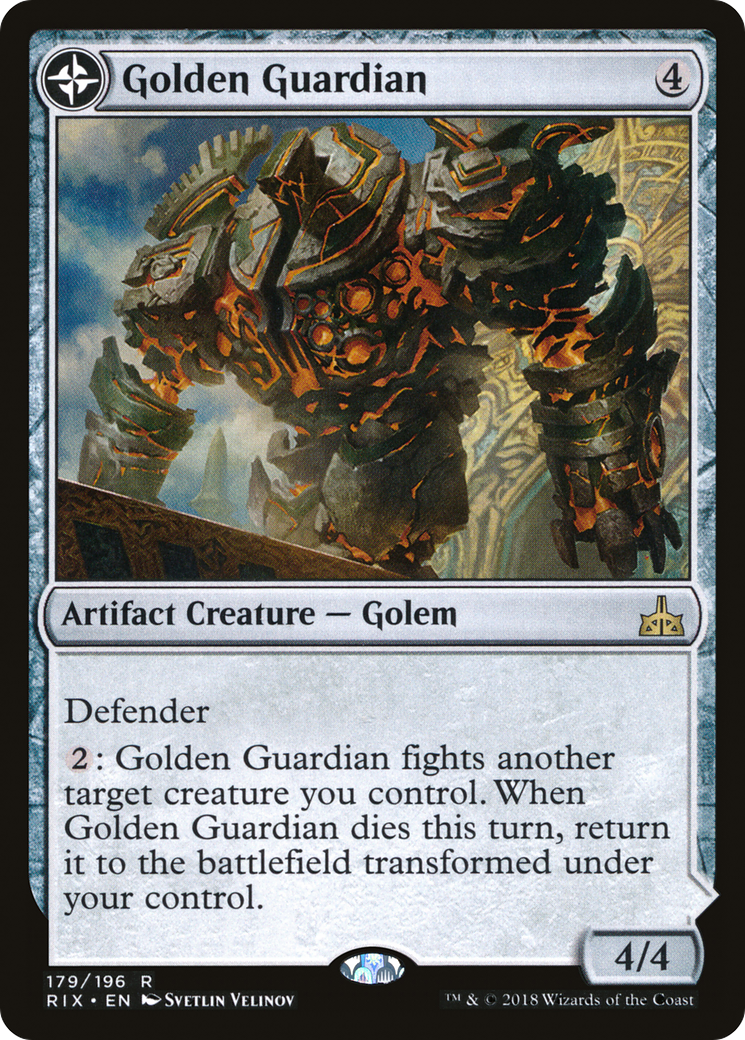 {R} Golden Guardian // Gold-Forge Garrison [Rivals of Ixalan][RIX 179] - Misty Mountain Games