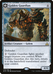 {R} Golden Guardian // Gold-Forge Garrison [Rivals of Ixalan][RIX 179]