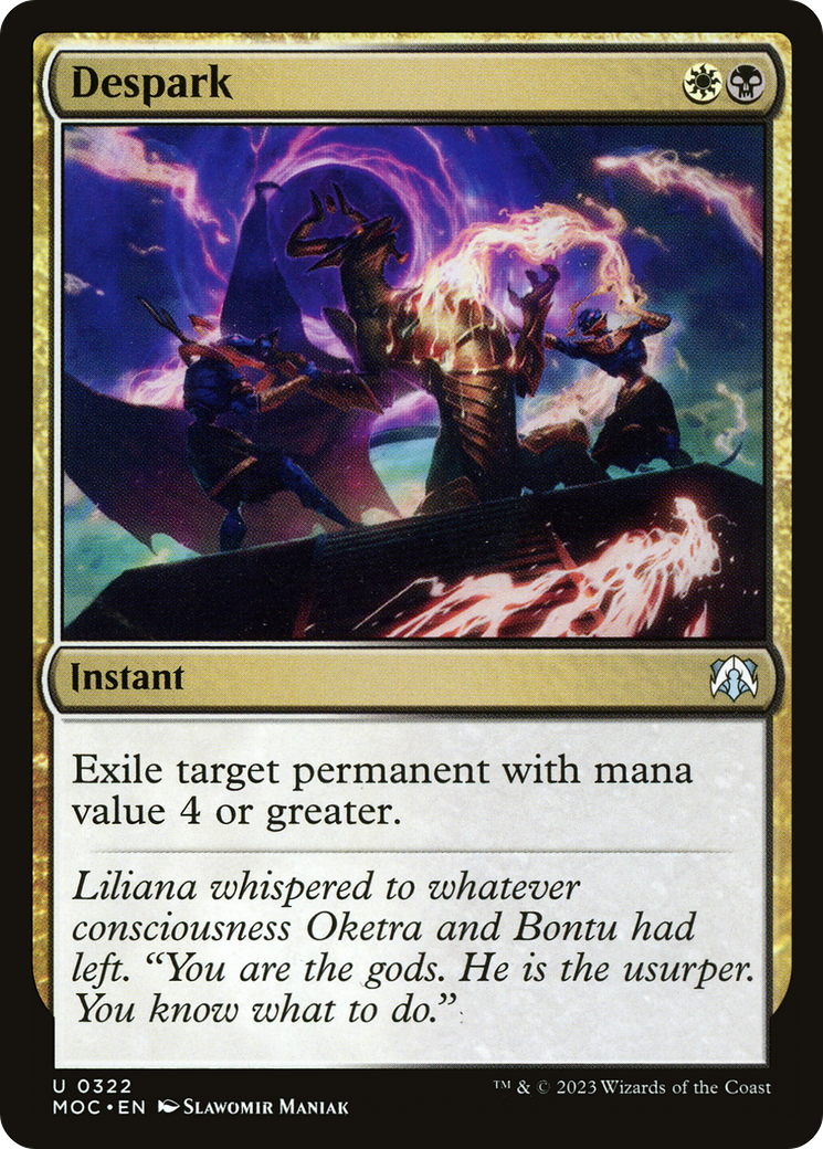 {C} Despark [March of the Machine Commander][MOC 322]