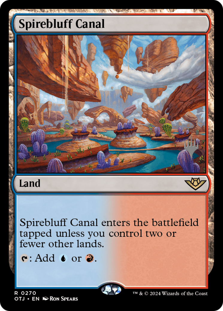 {@R} Spirebluff Canal (Promo Pack) [Outlaws of Thunder Junction Promos][PP OTJ 270]