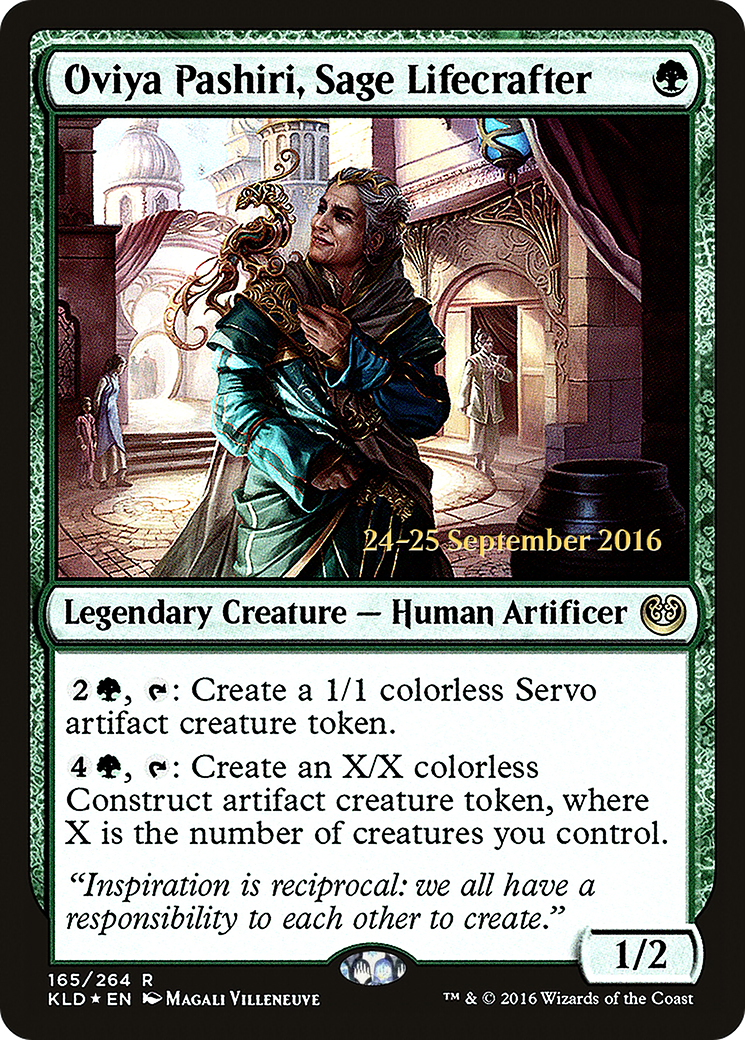 {R} Oviya Pashiri, Sage Lifecrafter [Kaladesh Prerelease Promos][PR KLD 165]
