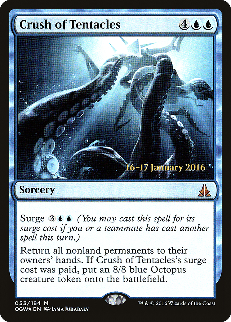 {R} Crush of Tentacles [Oath of the Gatewatch Prerelease Promos][PR OGW 053] - Misty Mountain Games