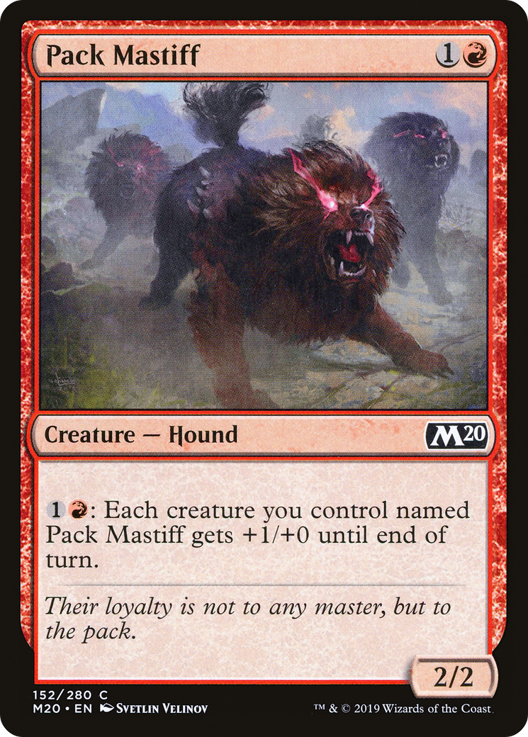 {C} Pack Mastiff [Core Set 2020][M20 152]